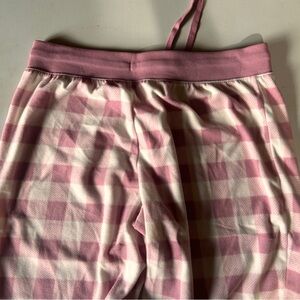 Aeropostale Pink and White Plaid Pajama Pants